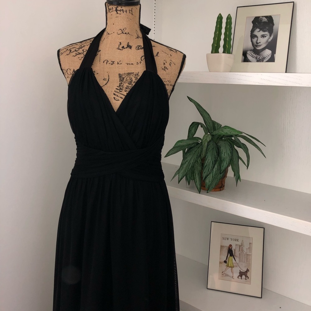 Long black gown